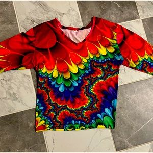 Tie dye long sleeve T
